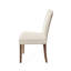 Ensemble de 2 chaises de salle à manger rembourrées (crème)