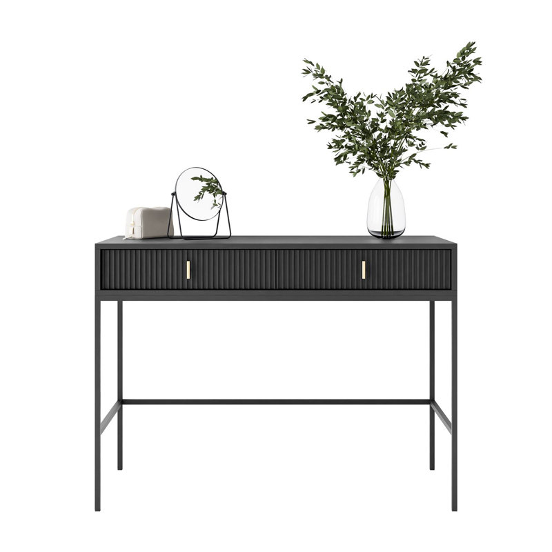 MIDNIGHT 104cm Console Table, Black Matte