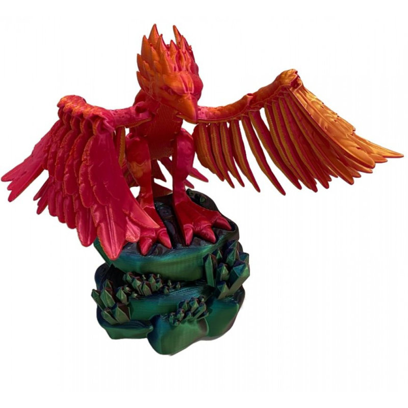 Figurine Phoenix sur un feu