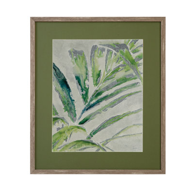 «Green Palm I», reproduction encadrée