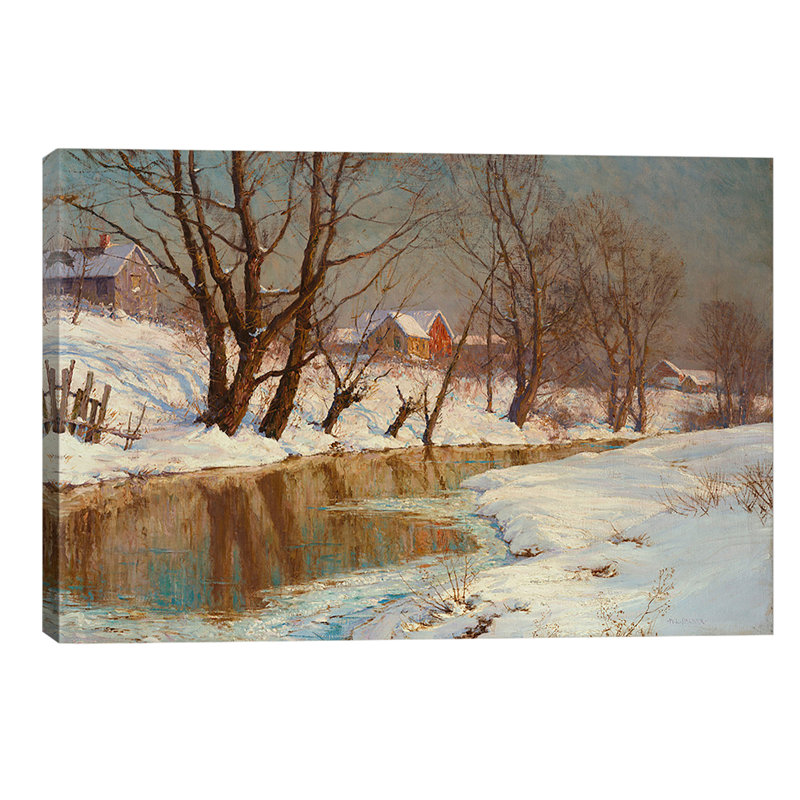 Winter Morning by Walter Launt Palmer - Wrapped Canvas Print, 152.5 cm H x 101.5 cm W