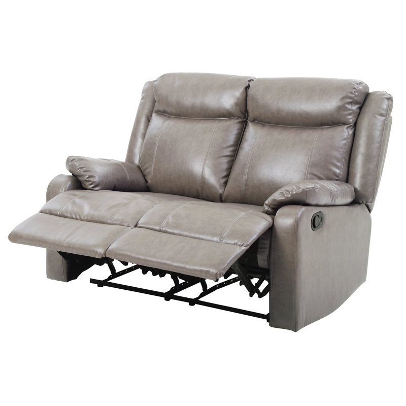 Causeuse contemporaine rembourrée grise, Gris