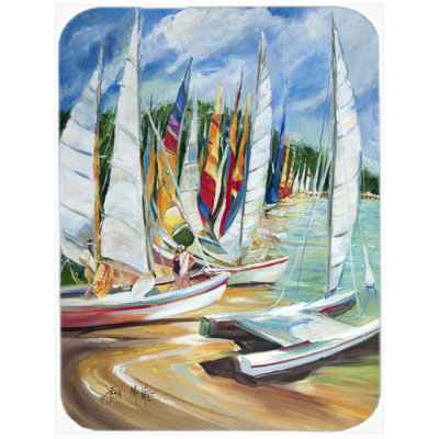 Planche à découper en verre caroline à terre eastern Sailboat