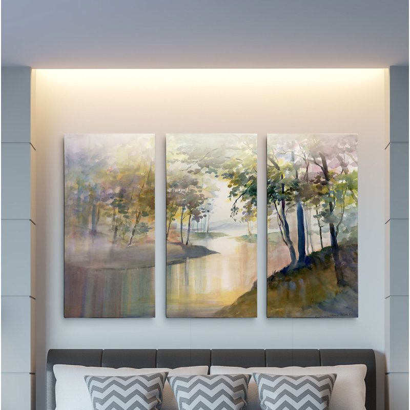 3 - Pieces, 24" H x 36" W x 1.5" D