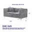 Anakin Chenille Upholstered Sofa Set with Button-Tufting-116967924