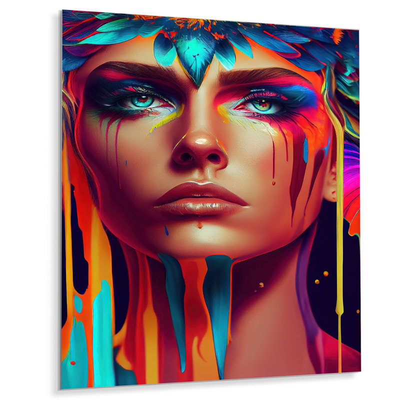 Wall Decor on Metal, 32" H x 16" W x 1" D