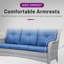 Schutt 72.44'' Wide Straight Patio Sofa with Cushions-354245486