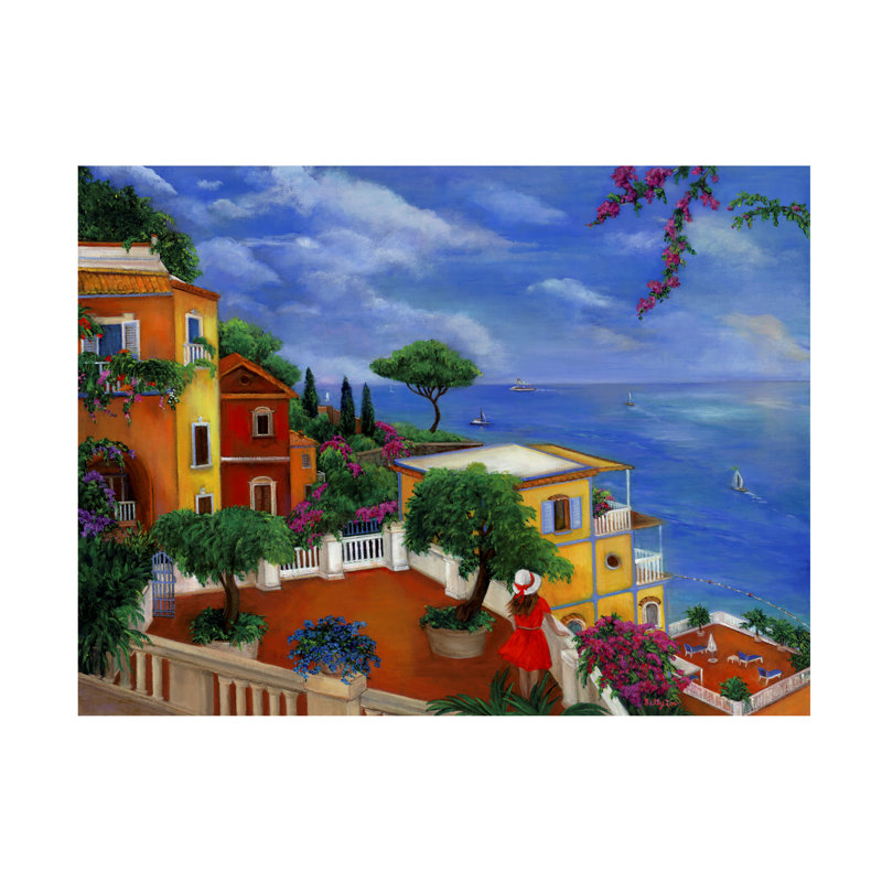Hallsell Betty Lou côte Amalfi Vista, H 24 po x l 32 po x P 2 po