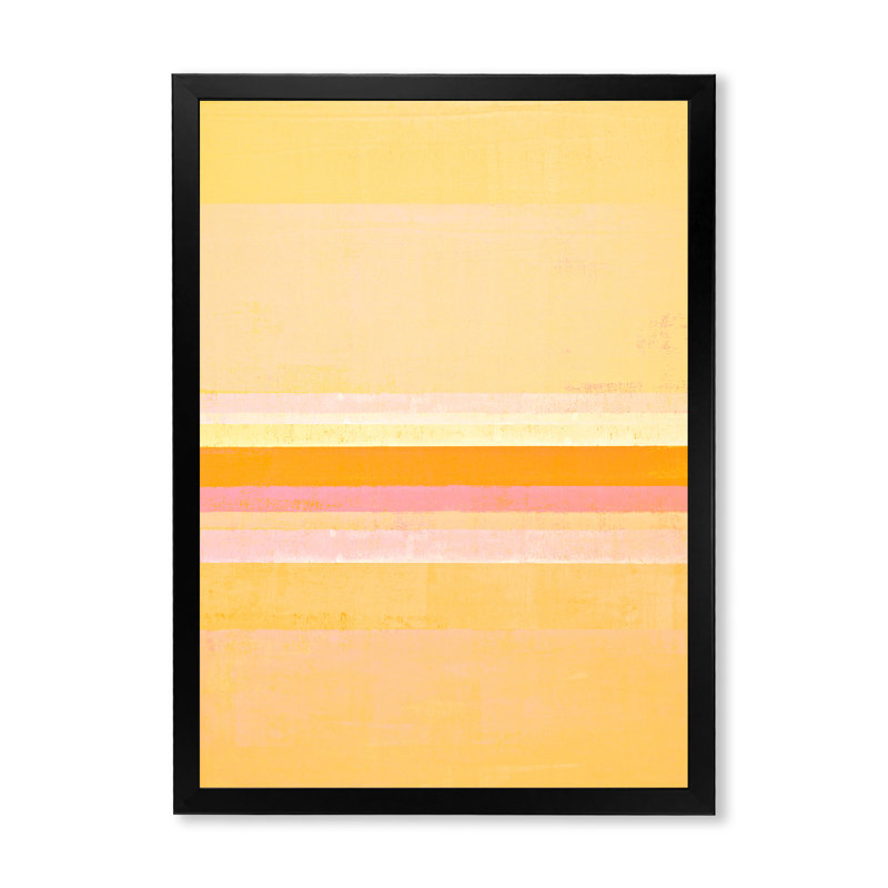 «Rose and Orange Abstract Art III», reproduction d'art moderne et contemporaine sur toile, H 20 po x l 12 po x P 1 po