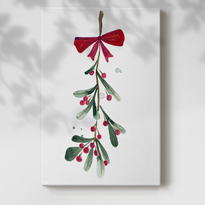 «Warm Winter Wishes VI», toile tendue avec châssis de qualité supérieure - prête à être accrochée