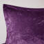 Literie en velours mauve pour très grand / très grand lit - Édredon à motif de losanges et coussin décoratif inclus dans le dessus avec des taies décoratives