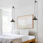 Luminaire suspendu simple brun clair 10,6 po 10,6 po-675284152