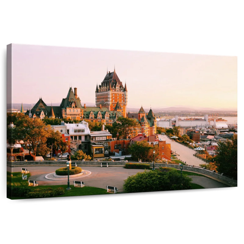 Lilie Québec Château Frontenac, H 32 po x l 48 po