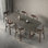 French modern simple rectangular dining table set