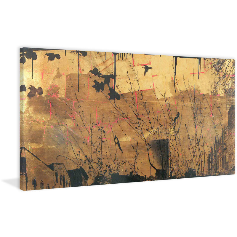 Taking The Auspice by Tracy Silva Barbosa - Wrapped Canvas Painting, 30 cm H x 61 cm W