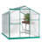 6X8 FT Greenhouse, Polycarbonate Greenhouse With Quick Setup Structure And Roof Vent, Aluminum Large Walk-In Greenhouse-113997882