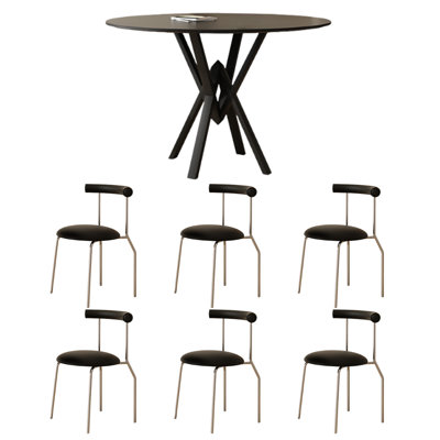Petite table et chaise de style Wabi-sabi