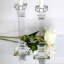 Ensemble de 2 bougeoirs coniques en cristal-70774290