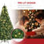 Sapin de Noël artificiel double avec branches réalistes