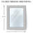 Haile Rectangle Mosaic Wall Mirror for Living Room, Bathroom, Bedroom, Luxe Mirror (30 x24 Inches)