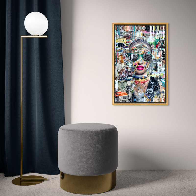 « long night », reproduction d’impression sur toile, H 30 po x l 20 po, Cadre flottant doré
