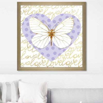 «Butterfly Love (Purple) (Square)» par Jodi - impression