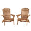Chaise Adirondack pliante en bois (paquet de 2), pour jardin, pelouse, cour-2054573370