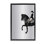 Toile flottante encadrée «Silver Rider Jockey» par Amelia Noyes