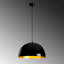 Lustre de style scandinave, structure en métal noir, 11,8 po x 11,8 po | Hauteur: 43,7 pouces, longueur du câble: 35,4 pouces | Douille E27 (40 W maximum) | Élégant luminaire pour décoration intérieure moderne, classé IP20-1691218380-1691218383