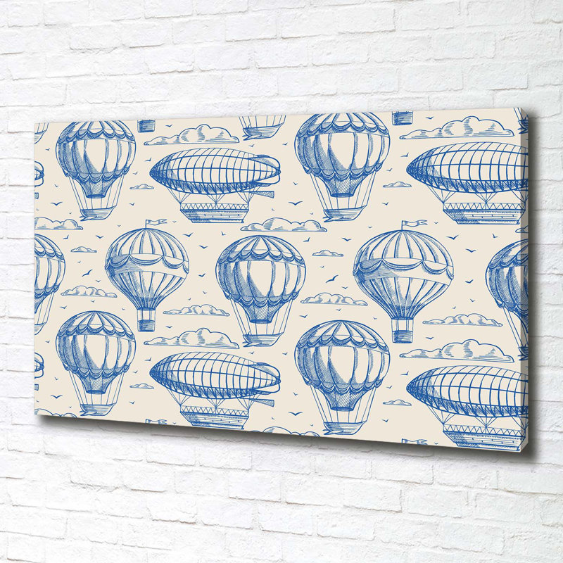 Balloons And Airships - Wrapped Canvas Print