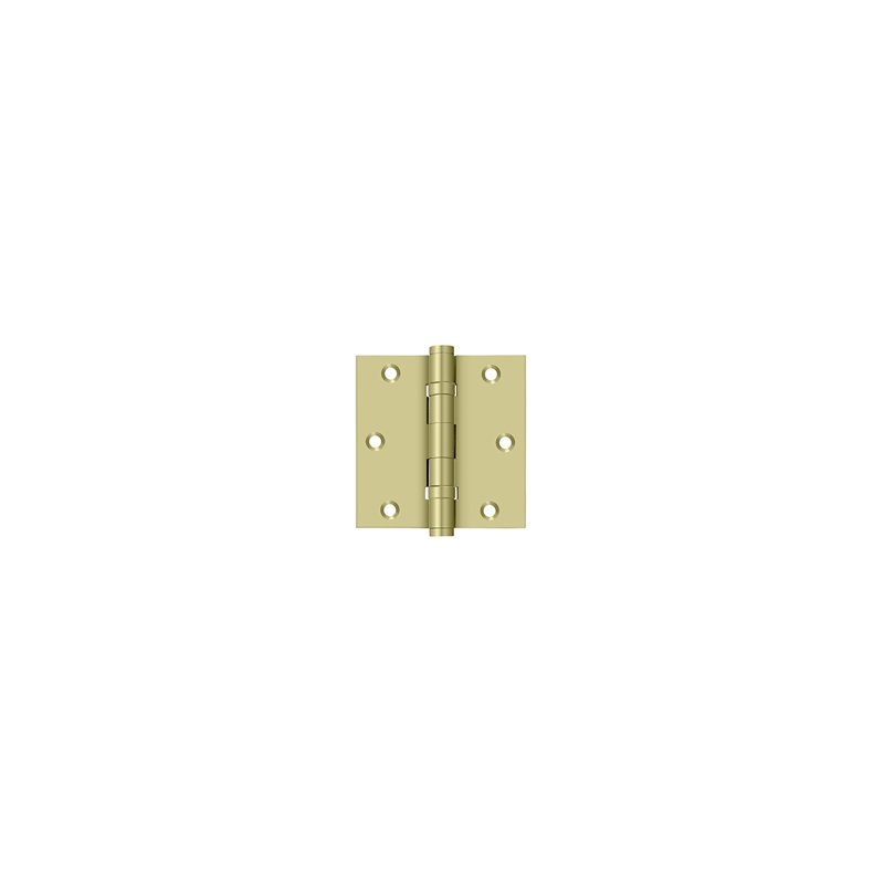 102'' x 102'' Butt Bearing Hinge, Unlacruered Brass