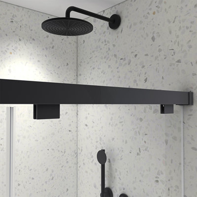 60*76 Inch Frameless Double Sliding Shower Door With Soft Closing, 8Mm Tempered Glass, Nano Easy Cleaning, And Explosion-Proof Membrane