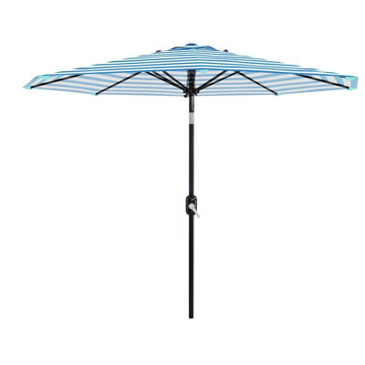 10 ft Patio Umbrella, 8 Sturdy Ribs, with Crank Lift & Push Button Tilt