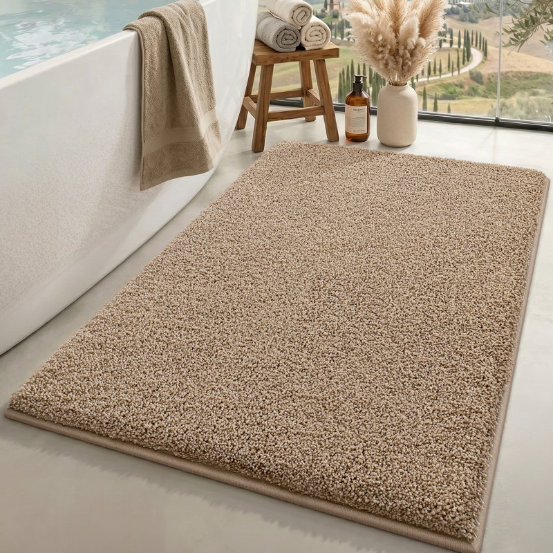 Tapis de bain antidérapant super absorbant, Simple - L 36 po x l 24 po, Kaki