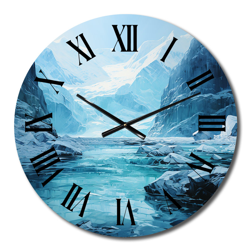 Horloge murale en métal Belynda, Petit