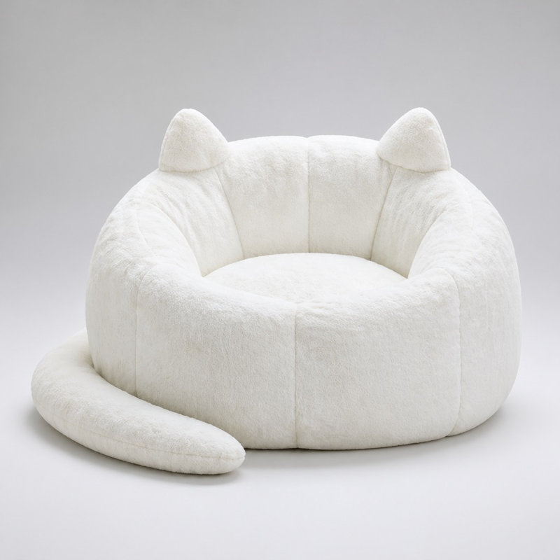 Canapé ergonomique en forme de chat pour adulte