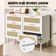 Commode 6 tiroirs en rotin naturel H 29,72 po x l 43,31 po x P 15,75 po avec rangement spacieux