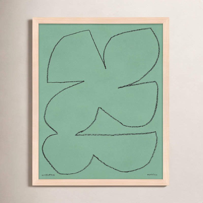 Sage 1 Print by Michael Kempen, 20" H x 16" W x 1.25" D, Maple