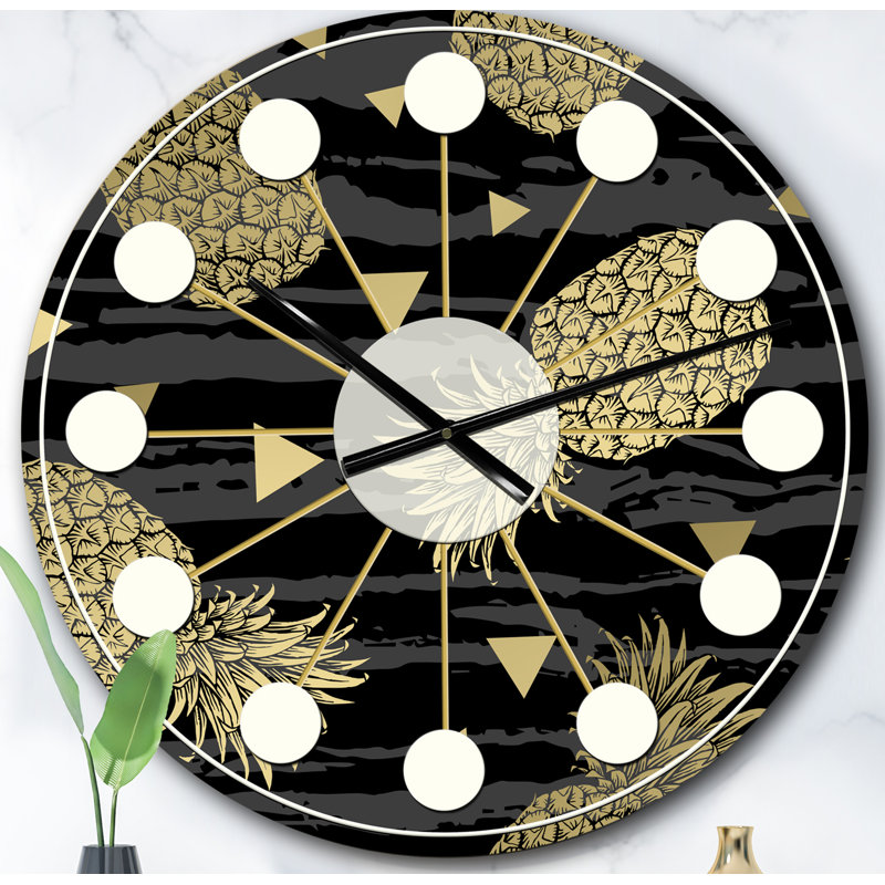 Horloge murale Mid-Century, Surdimensionné