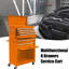8 boîtes à outils orange avec armoire de revêtement pivotante et poignée --1042426247