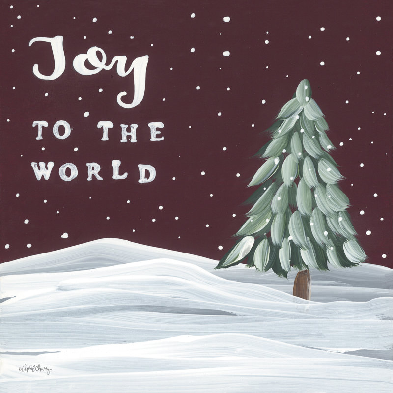 «Joy To The World» par April Chavez - reproduction, Toile tendue, No, H 20 po x l 20 po