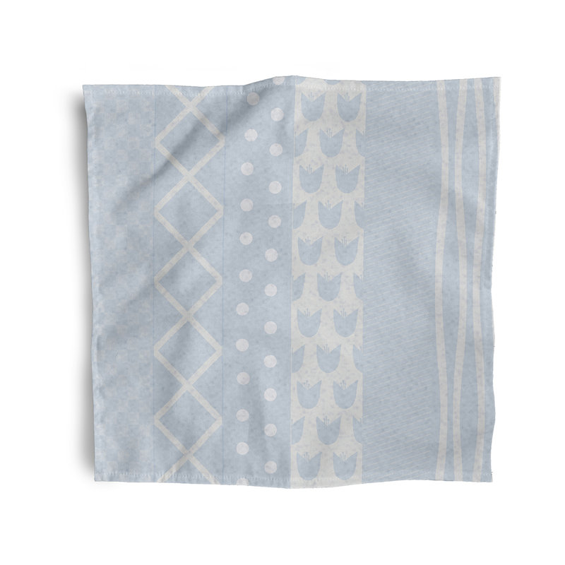 Ensemble de serviettes 4 pièces Josefa, Bleu pâle