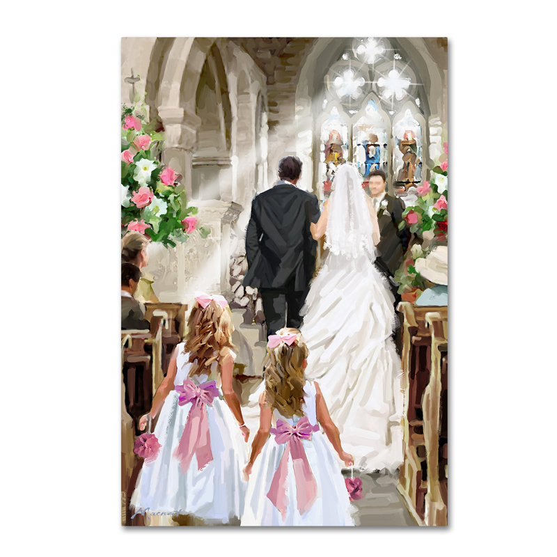 «Cérémonie de mariage» par The Macneil Studio - reproduction sur toile, H 19 po x l 12 po x P 2 po