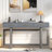 Wooden Console Table With Three Drawers-118318139