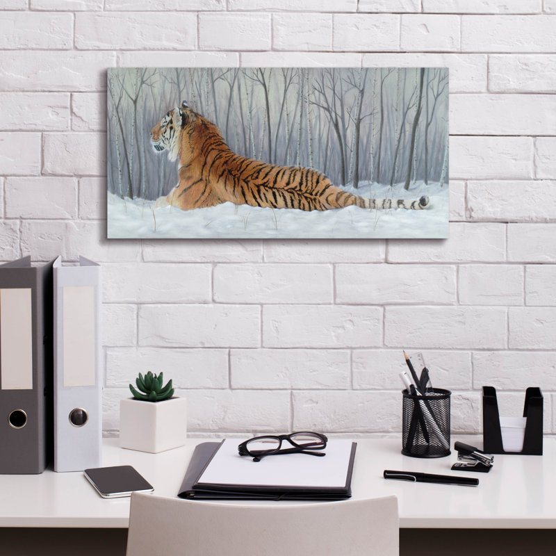 «Siberian Solitude» par nom d'artiste, H 12 po x l 24 po x P 0,75 po