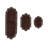 Dobrinka Cotton Bath Rug Set, Machine Washable, Quick Dry, Absorbent - 3 Piece Set-1888687059
