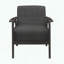 Chaise d'appoint profilée avec cadre gris antique-1281395762
