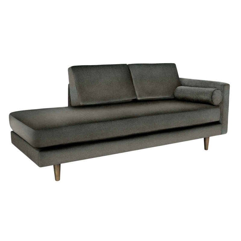 Marilyn 76" Square Arm Sofa, Dorset Charcoal Performance Chenille