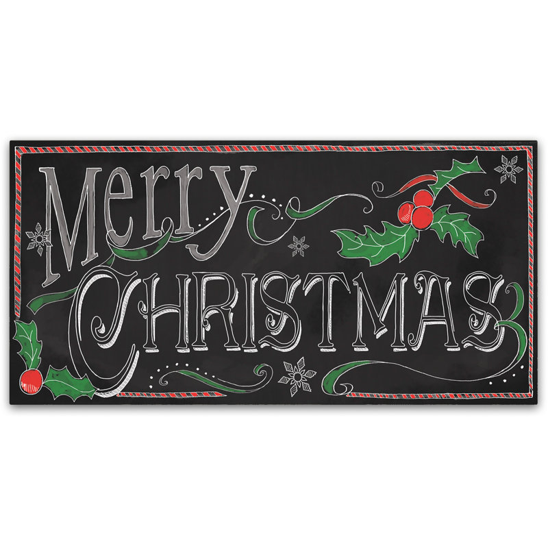 « craie merry », art textuel sur toile tendue, H 24 po x l 47 po