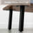 Coffee Table with Solid Walnut Top and Black Metal Legs